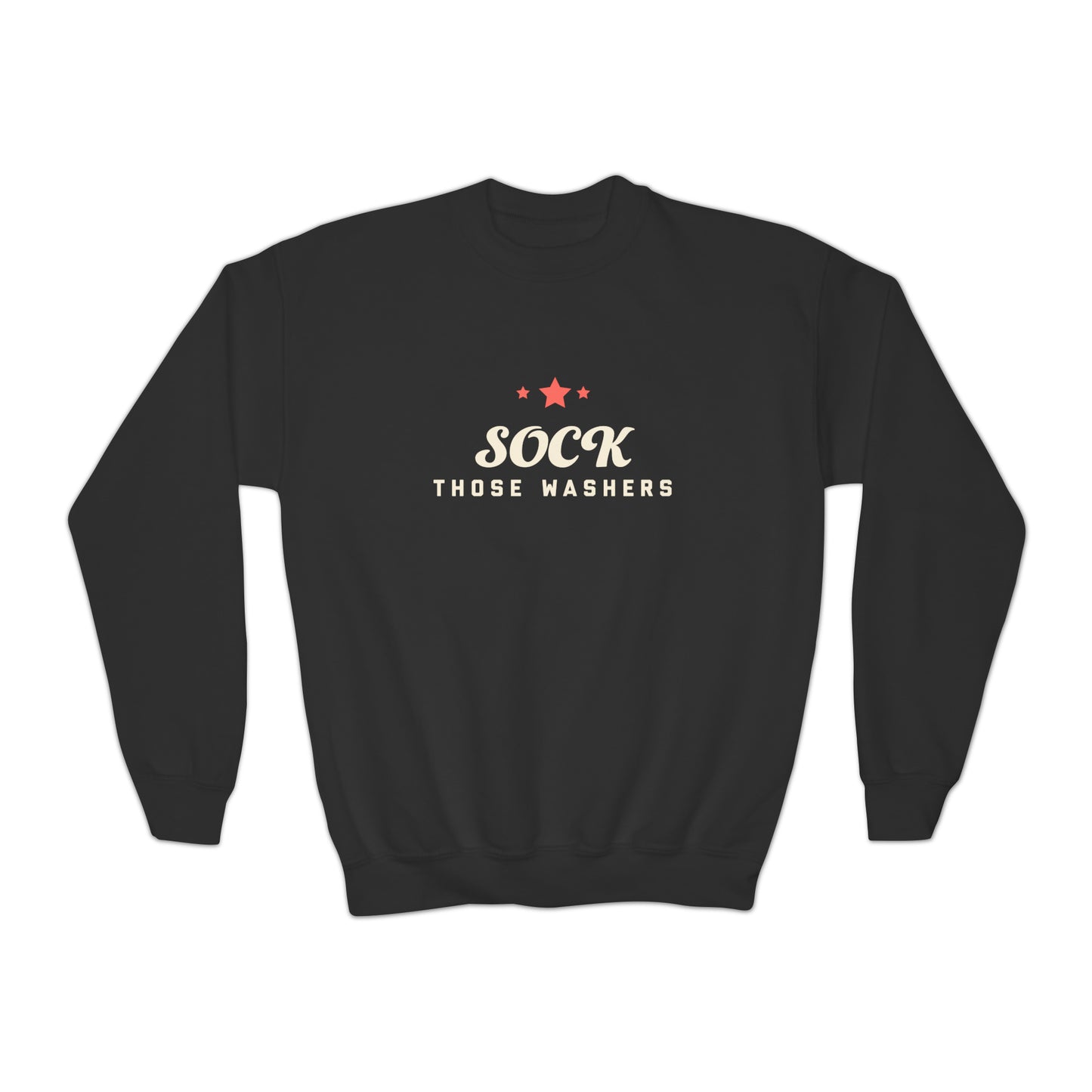 Sock Those Washers! Youth Crewneck Sweatshirt